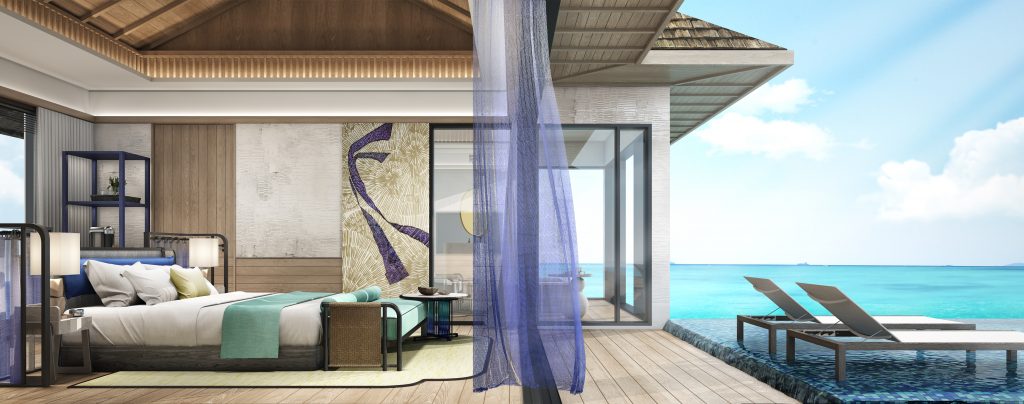 Avani+ Fares, Maldives -Two Bedroom Overwater Pool Villa - Master Bedroom