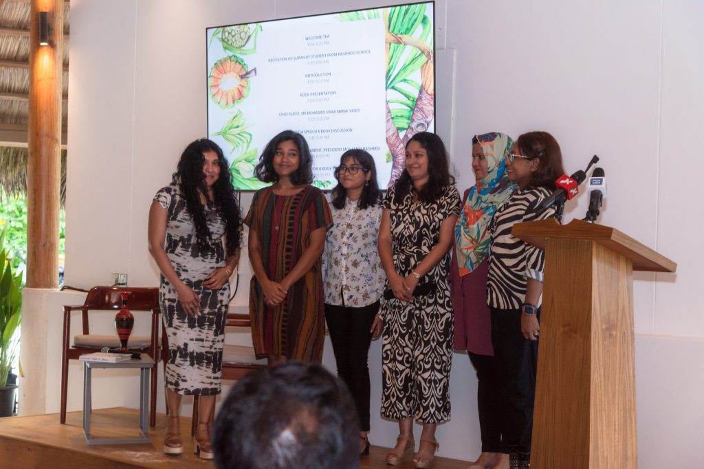 The author with the local women artists