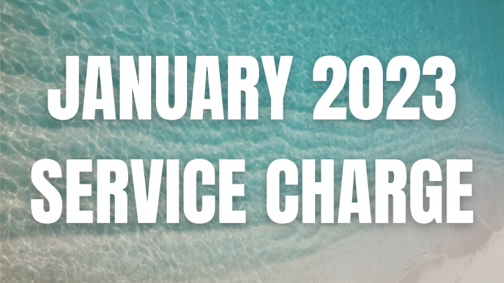 Maldives Resort Service Charge January 2023