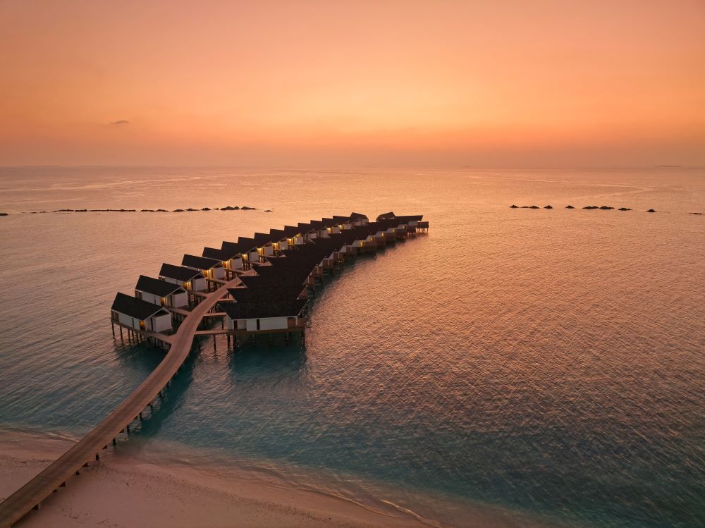 Amari Raaya Maldives_Exterior Overview Ocean Villa_Sunset