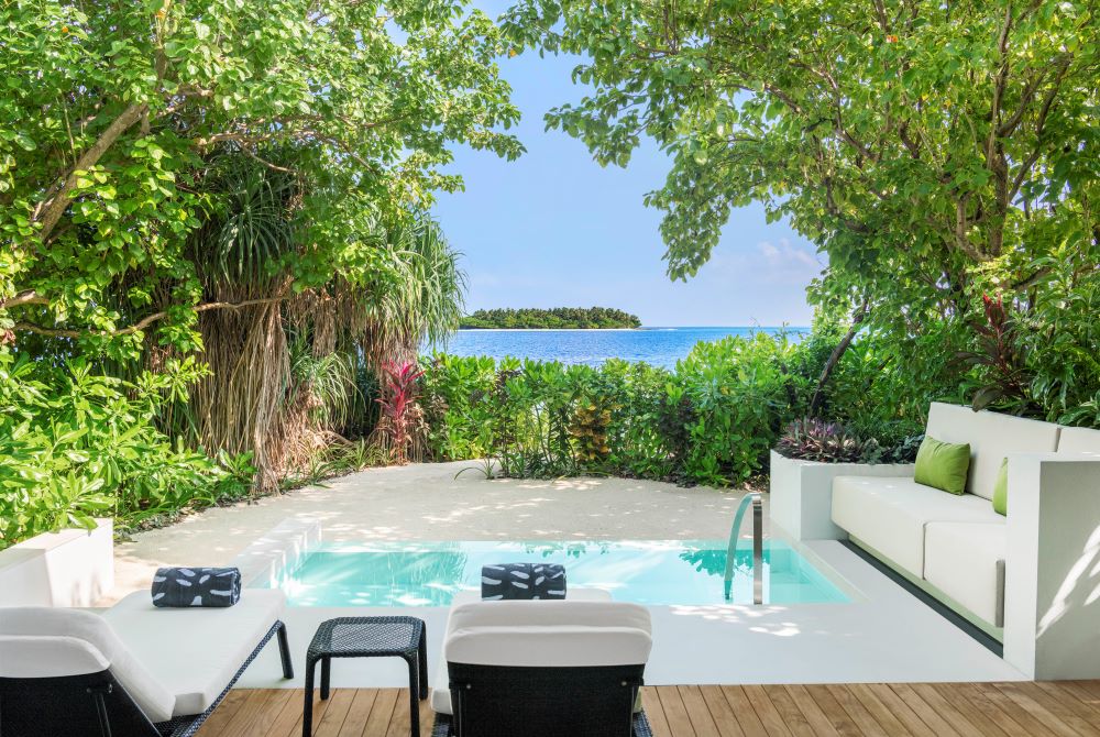 Westin Maldives Deluxe Beach Villa Pool Deck
