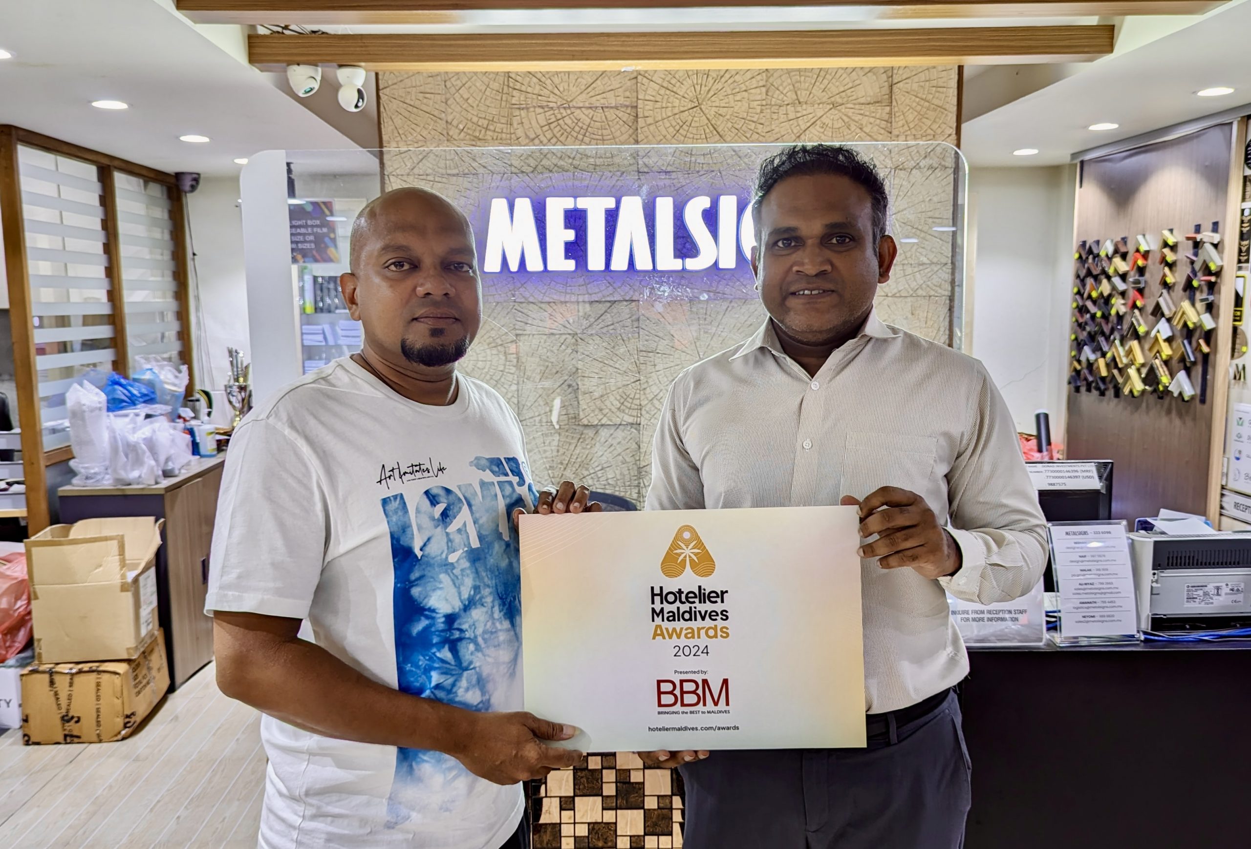 Metalsigns joins as Associate Sponsor of Hotelier Maldives Awards 2024 ...