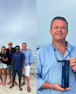 Mark Eletr, General Manager, Holiday Inn Resort Kandooma Maldives Thrilled With “best Surf Resort” Award 2024 Celebrates With Perfect Wave Onsite Team