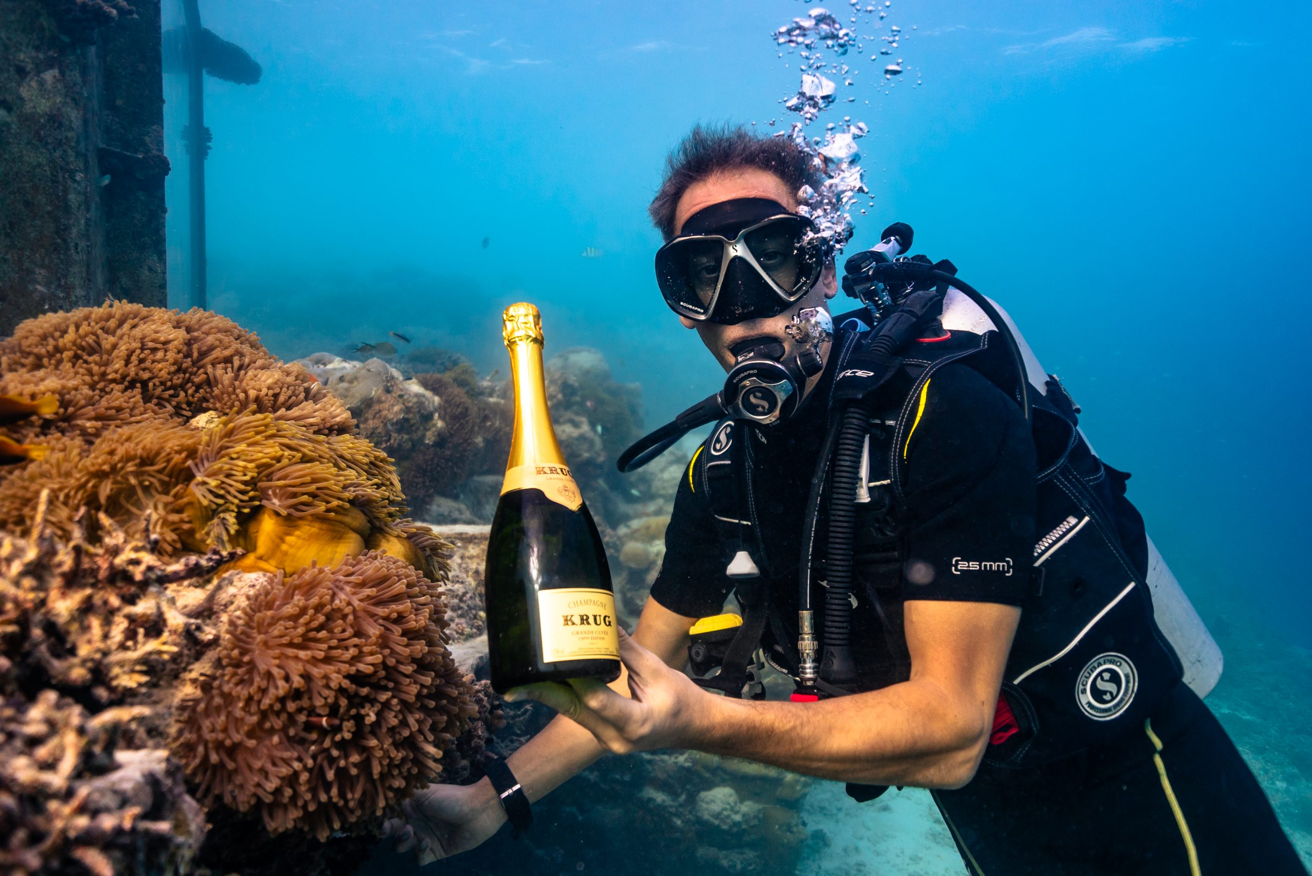 Anantara Kihavah Maldives Villas hosts Krug Champagne’s first