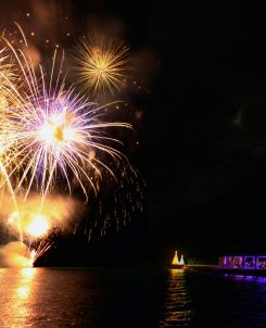 Batch Fireworks At Gala Dinner For Festive