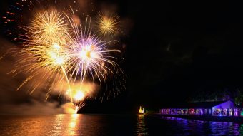 Batch Fireworks At Gala Dinner For Festive