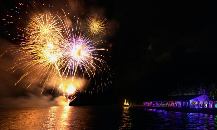 Batch Fireworks At Gala Dinner For Festive