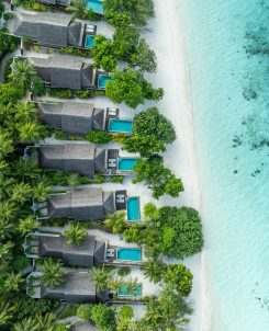 Dusit Thani Maldives Accommodation Beach Villa Exterior Aerial 8