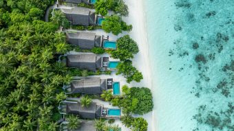 Dusit Thani Maldives Accommodation Beach Villa Exterior Aerial 8