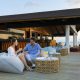 The Westin Maldives Miriandhoo Resort Couple At Sunset Bar