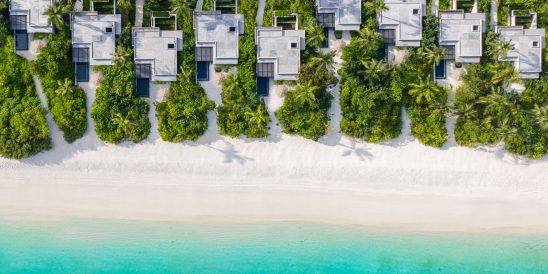 Alila Kothaifaru Maldives Aerial Shot Beach Villa