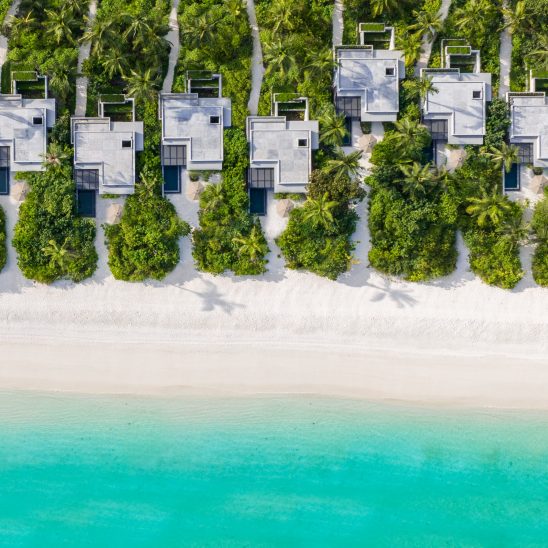 Alila Kothaifaru Maldives Aerial Shot Beach Villa