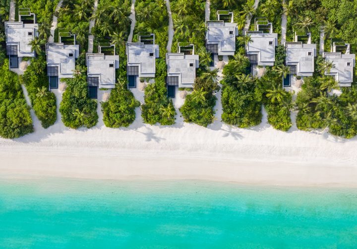 Alila Kothaifaru Maldives Aerial Shot Beach Villa