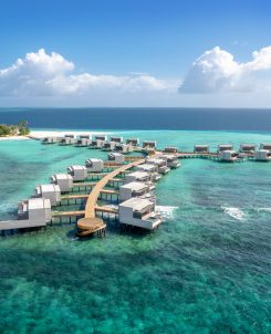 Alila Kothaifaru Maldives Water Villa Aerial Shot
