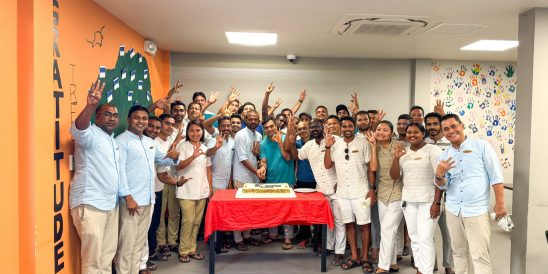 Alila Kothaifaru Maldives 3rd Anniversary Cake Cutting