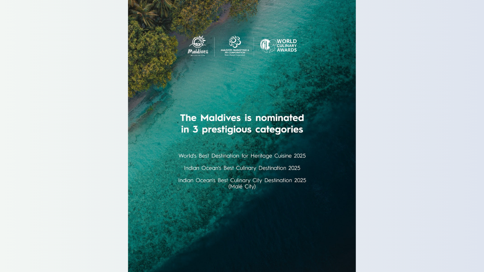 Maldives nominated for prestigious honours at World Culinary Awards 2025