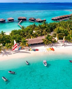 Sheraton Maldives Full Moon Resort & Spa Aerial View