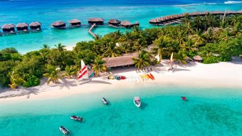 Sheraton Maldives Full Moon Resort & Spa Aerial View