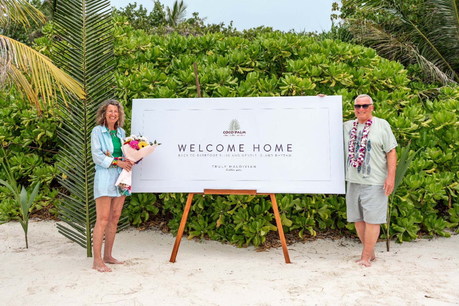 British couple marks 70th visit to Maldives, celebrated by Visit Maldives and Coco Collection
