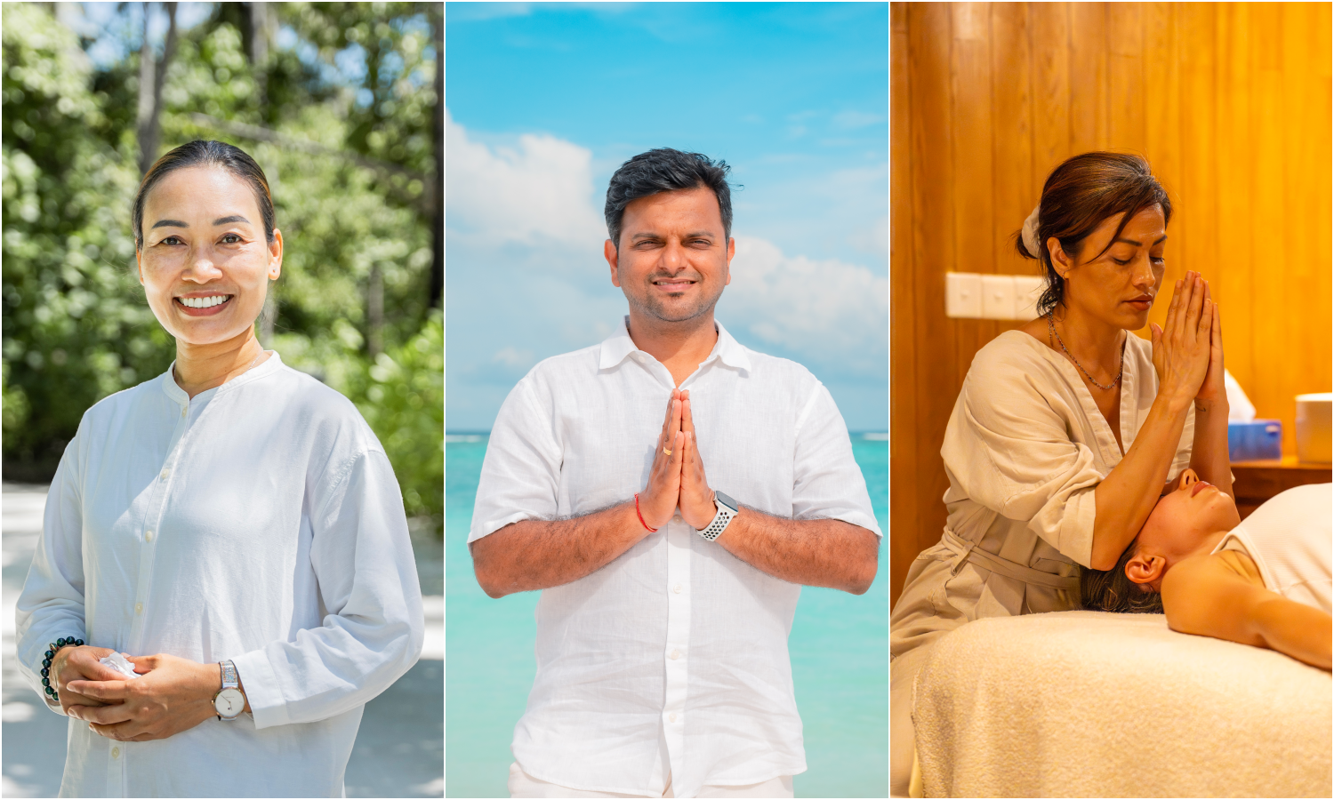 Amilla Maldives welcomes visiting wellness practitioners Kattia Mendoza, Jang Kanlayanee, Dr Shreejit Ghadigaonkar