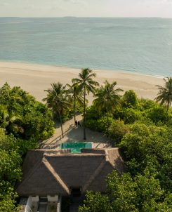 Noku Maldives Beach Pool Villa Aerial