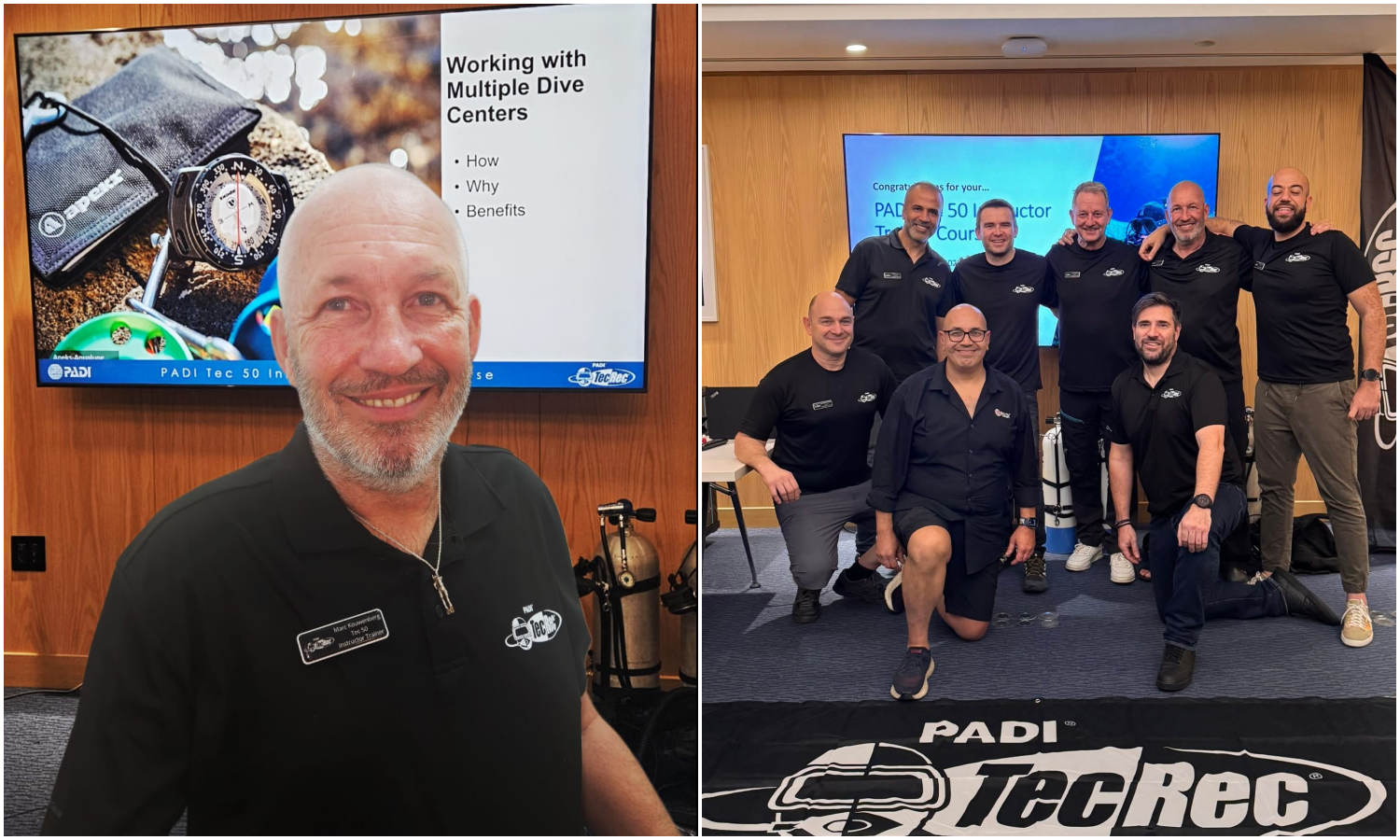 Marc Kouwenberg becomes Maldives’ first PADI Tec 50 Instructor Trainer