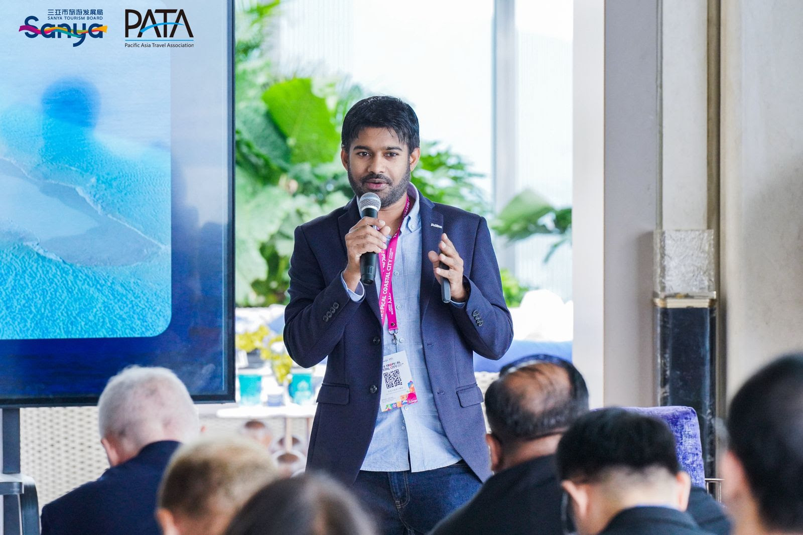 Visit Maldives CEO Ibrahim Shiuree addresses Tropical Coastal City Tourism event in Sanya