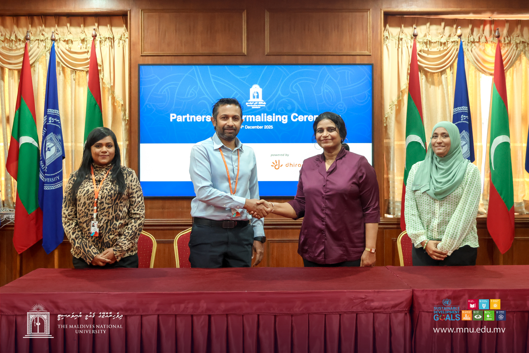 Dhiraagu, MNU form strategic partnership through ‘MNU InnovateHub Powered By Dhiraagu’