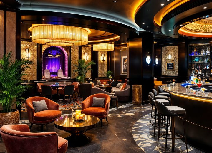 Luxurious Hotel Bar Lounge