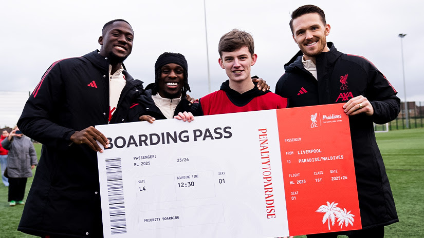 Visit Maldives, Liverpool FC announce winner of Penalty to Paradise campaign