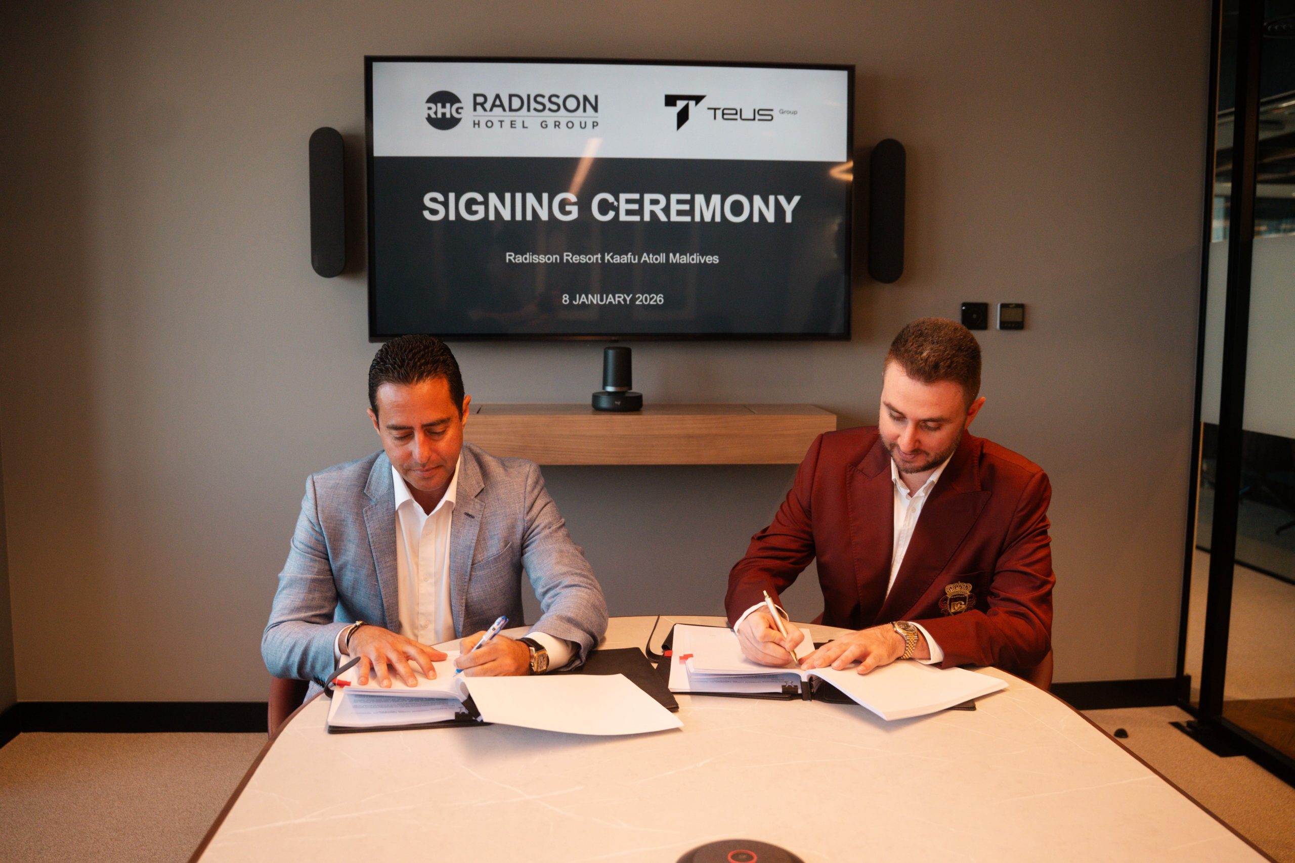 Teus Group, Radisson sign management agreement for first resort project in Maldives