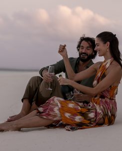 MIL Couple Beach Champagne Sunset3