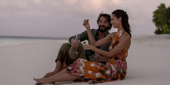 MIL Couple Beach Champagne Sunset3