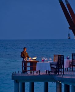 Baros Maldives Lighthouse flambe