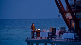 Baros Maldives Lighthouse flambe