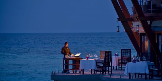 Baros Maldives Lighthouse flambe