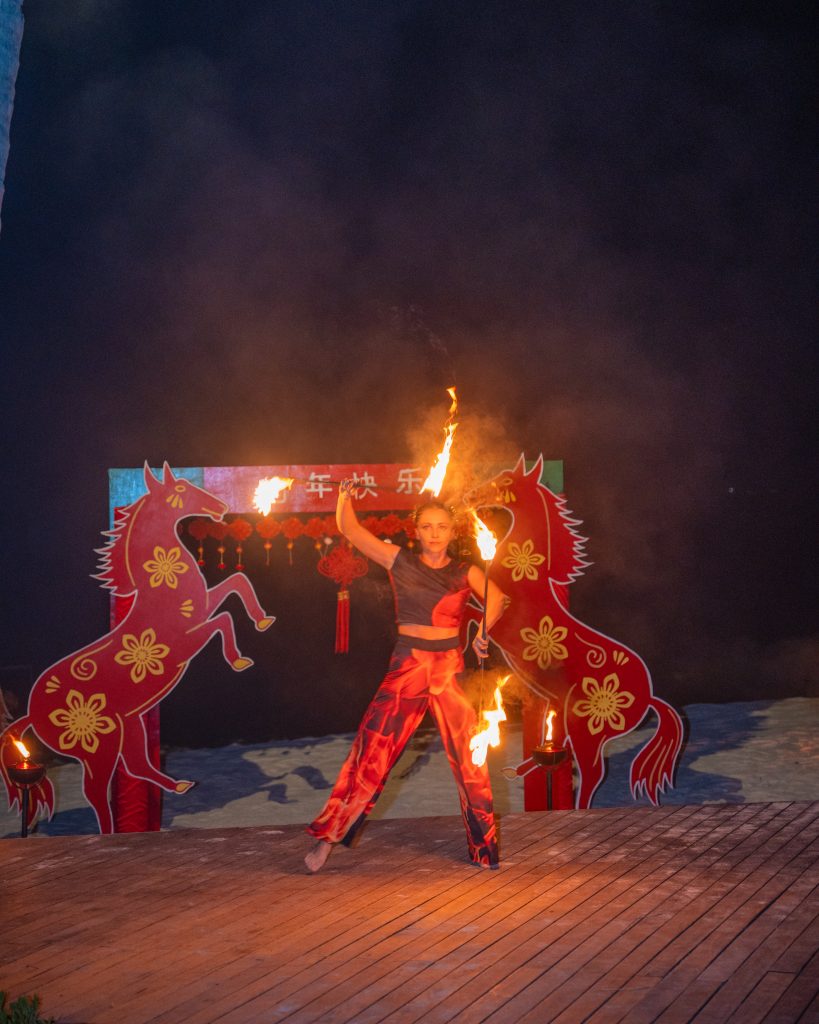 Fire Dance Chinese New Year