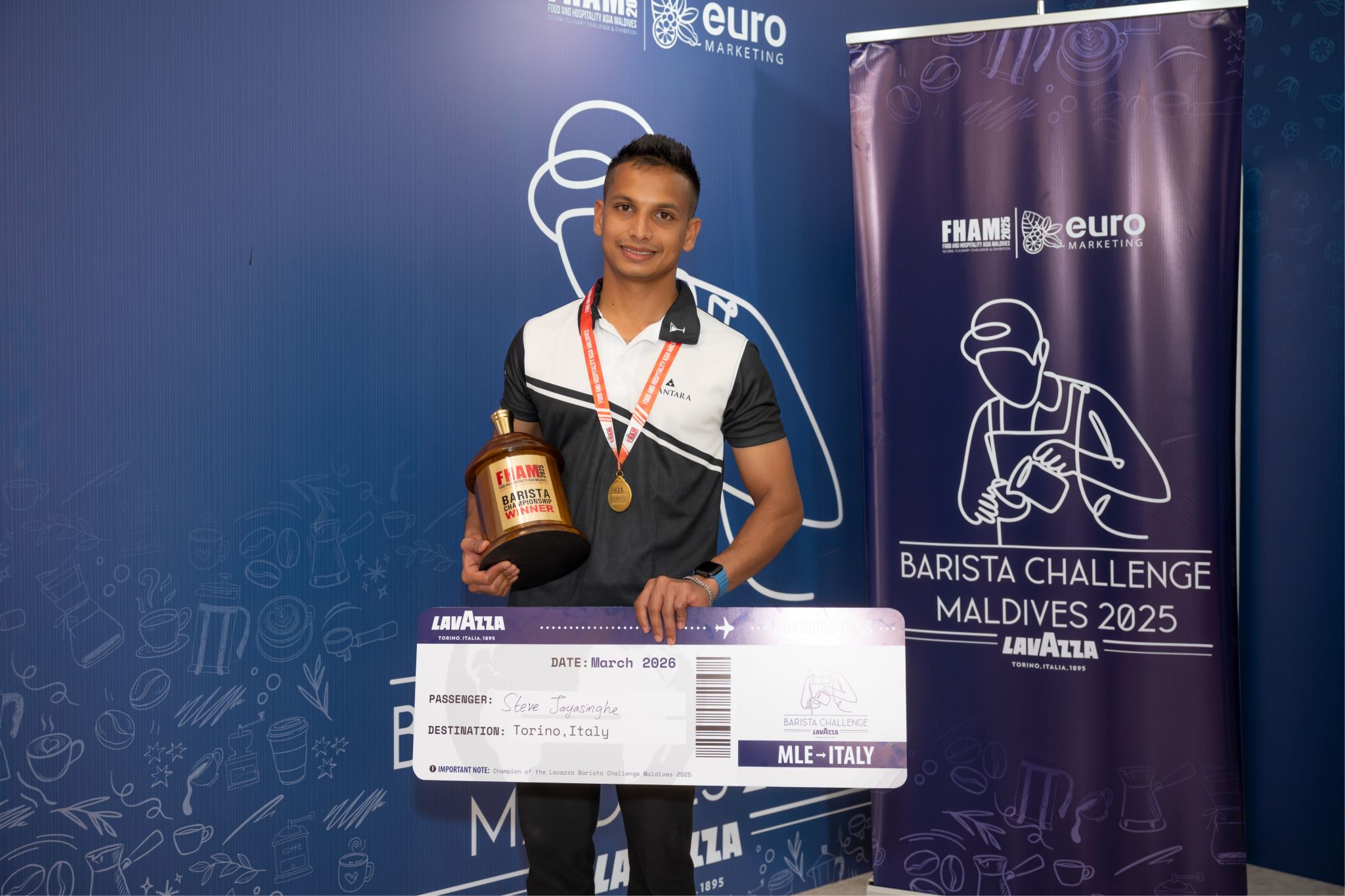 Anantara Kihavah’s Steve J. to represent Maldives at Lavazza Barista Challenge 2026