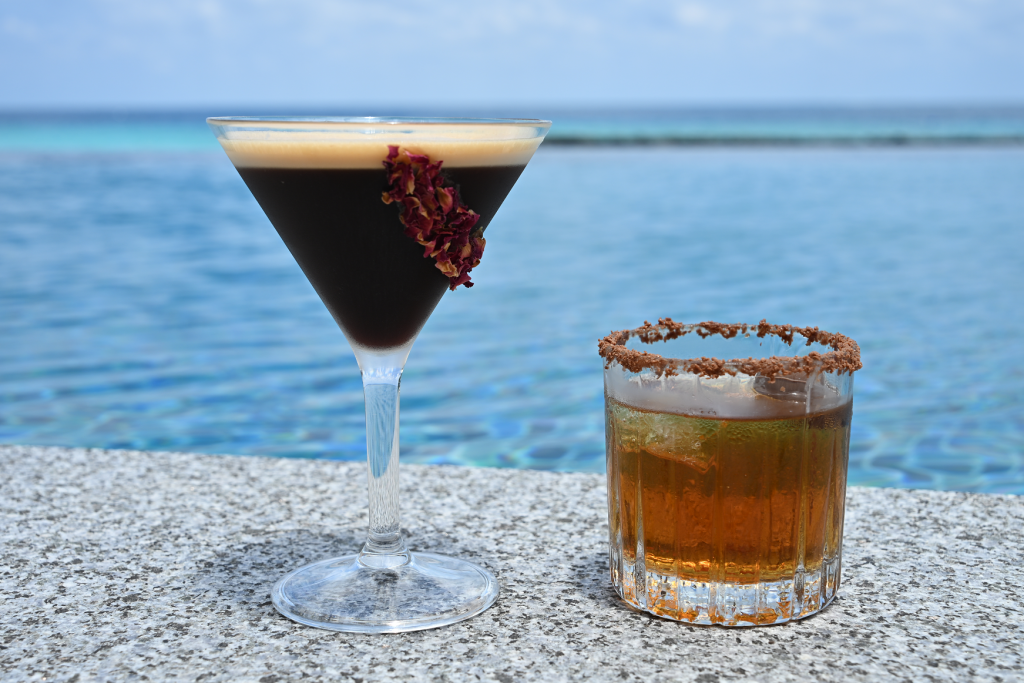 662488 Specialty cocktails using sea aged Planteray Rum at NH Collection Maldives Reethi Resort a69123 original