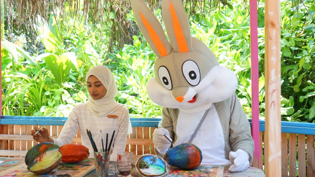 Alila Kothaifaru Maldives Easter Bunny at Play Alila