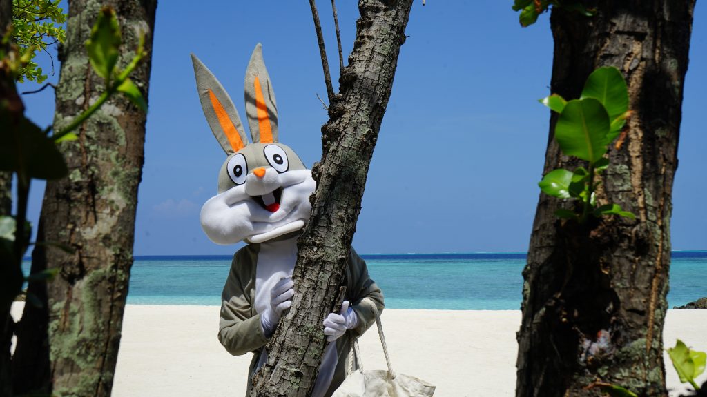 Alila Kothaifaru Maldives Easter Bunny at the Beach