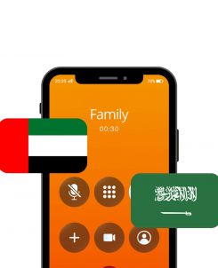 Free Calls to Saudi Arabia & UAE Media Visual