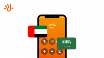 Free Calls to Saudi Arabia & UAE Media Visual
