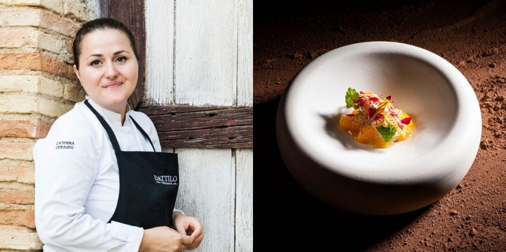 From Left to Righ Chef Caterina Ceraudo Contemporary Italian Creation