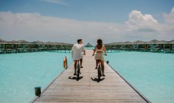 Villa Park Lifestyle Couple on Bicycle Large