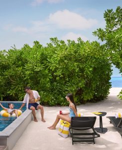 Le Meridien Maldives Resort and Spa Two Bedroom Beach Villa Family at the pool