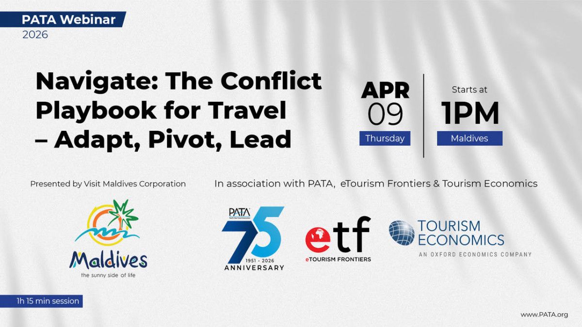Visit Maldives and PATA announce tourism webinar on conflict impact