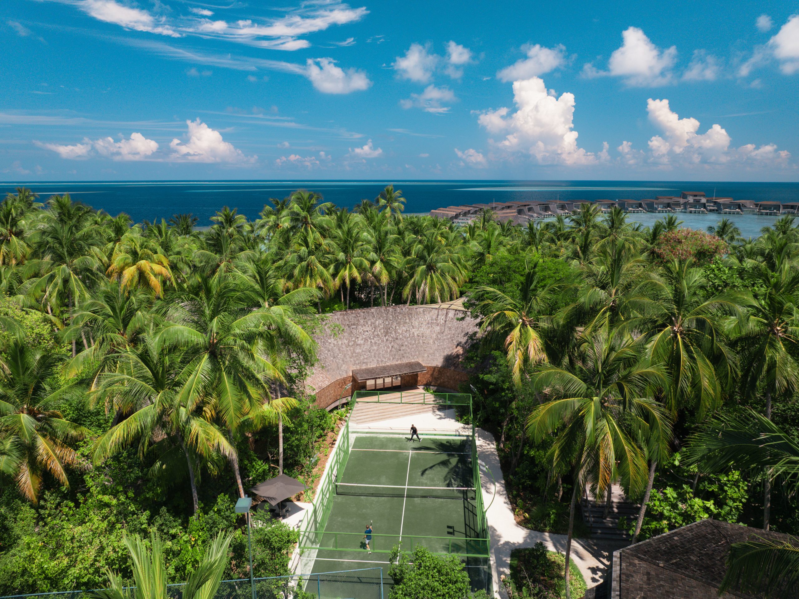 The St. Regis Maldives Vommuli Resort introduces new padel court at Vommuli House