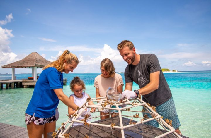 Sheraton Maldives Full Moon Resort & Spa Family Coral Planting
