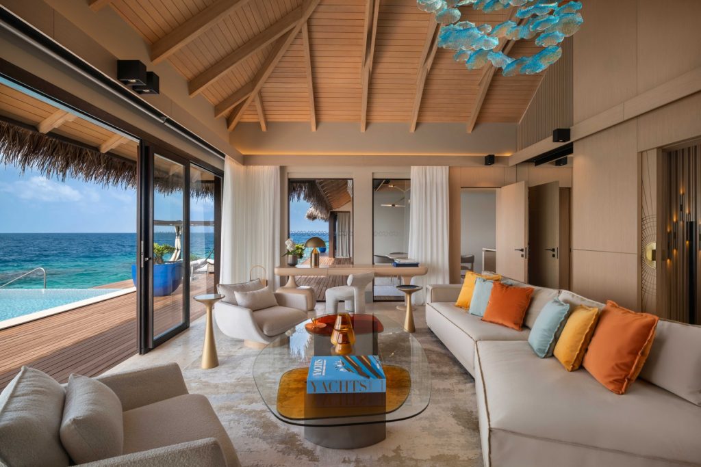 Batch Velaa Private Island Ocean Pool House Living Room